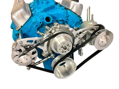 Ford FE Engine Serpentine Conversion Kit - 390, 427 & 428 Power Steering (Saginaw Pump) and Air. . 289 serpentine belt conversion